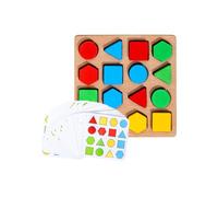 Shape Puzzles for Kids | Matching Sort Game Board | 16-Piece Shapes Sorting and Sensory | as Christmas Stocking Gift, School, Travel, Car Travel, 3+ Years, Kids