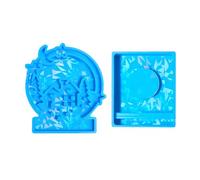 Shape Resin Molds Heart Candlestick Molds with Base for Craft Tealight Holder Home Decors Making Tool Mold