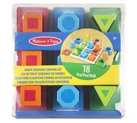 Melissa & Doug SHAPE SEQUENCE SORTING SET Educational Childrens Wooden Toy 3yrs+