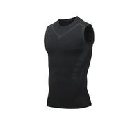 Shape Shirt Men's Shaping Vest Slimming Vest Body Shaper Compression T-Shirts Tank Top Tummy Control Quick-dry Fitness Shirts(Black,S)