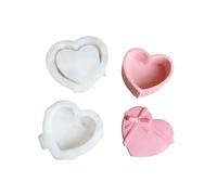 Shape Silicone Mold Storage Box for Cups and Decorative Storage Jars for Crafting and Gifting Heart Shaped Resin Mold
