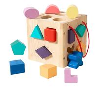 Shape Sorter - 17-hole Wooden Educational Sorting Game Shape Matching Game Kids Boys Girls Preschool Kindergarten Classroom School Travel Group Activity Birthday Elementary Students