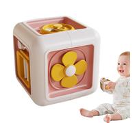 Shape Sorter Cube, Six Sided Learning Activity, 4.65x4.65x4.65 Inches Shape Recognition Toy, Educational Puzzle, Developmental Plaything with Vibrant Style, Birthday Supplies for Kids