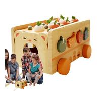 Shape Sorter,Cute Fun Carrot Pulling Wooden Educational Games,Shape Matching Game - for Classroom Preschool Elementary Party Activities Christmas Birthday Morning Leisure Home Family