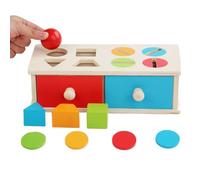 Shape Sorter - Geometry Cube, 1 Unit Timber Hub For Cognitive Growth, Wooden Interactive Blocks With Tactile Textures, Educational Piece, Sorting Vessel For Playrooms, Nurseries And Daycares