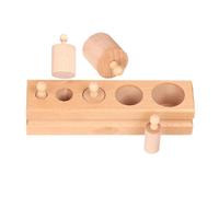Shape Sorter - Log Shape Sensory, Knobbed Cylinders Blocks with Colorful Design, Children Kids Home School Accessory, Preschool Learning Development, Sensory Training Early Education