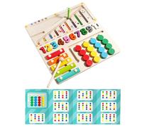 Shape Sorter Toy | Sensory Wooden Number Matching Table Game | Interactive Preschool Educational Learning Toy for Children Toddler Kid Boys Girls