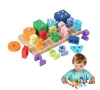 Shape Sorter Toy,Wooden Geometric number Sorting Games | Shape Matching Game - for Preschool Elementary Classroom School Party Activities Birthday Morning Home Family Time