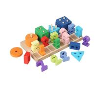 Shape Sorter Toy | Wooden Number Geometric Educational Travel Games,Kids Shape Sorter Toy,for Classroom School Preschool Elementary Party Christmas Birthday Morning Leisure Home