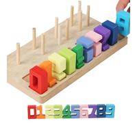 Shape Sorters for Kids,Wooden Geometric number Sorting Games | Kids Shape Sorter Toy - for Kindergarten Preschool Elementary Party Activities Christmas Birthday Morning Leisure Home Family Time