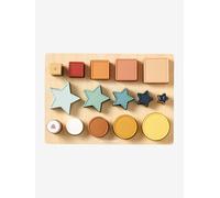 Shape Sorting Board in Wood FSC®100% & Silicone white