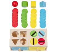 Shape Sorting Box, Color Matching Learning Toy, Educational Activity Set, Easy Organization Preschool Game, Multi Purpose Early Learning Tool, Fun Use for Nursery Daycare Center Kids