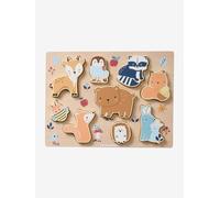 Shape Sorting Forest Puzzle in FSC® Wood green medium solid with desig