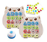 Shape Sorting Game - Two Player Educational Board Toy for Boys, Girls, Preschoolers, Skill Building Puzzle Activity for Kindergarten, Classroom, Home, Living Room, Multicolor