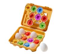 Shape Sorting Games - 12 Piece Matching Egg Toys, Fine Motor Skill Sets