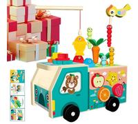 Shape Sorting Toy - Fine Motor Activities | Shape Sorting Wooden Pull Radish Sorter | for Kindergarten Nursery Travel Daycare Birthday Interaction Education