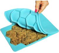 Shape+Store The Smart Cookie Innovative Cookie Cutter and Freezer Container, Baker's Dozen, Blue