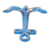 Shape Vintage Blue Pendant Anchor Iron Wall for Nautical Decor