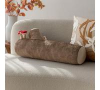 Shapeazy Mushroom Tree Log Pillow - Long Cylinder Decorative Throw Pillow for Couch, Sofa & Bed, Modern Chic Nature-Themed Pillow, Woodland Stump Accent Pillow for Living Room, Nursery, Home Decor