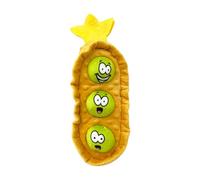 Shaped Dog Toy With Squeaker And Crinkle Paper Interactive Sniffing Toy For Dogs Sound Toy With Hidden Pockets Facial Expression Design Rkz518 (Yellow, 38cm)