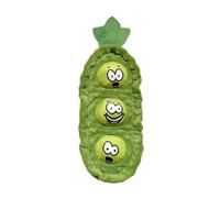 Shaped Dog Toy With Squeaker And Crinkle Paper Interactive Sniffing Toy For Dogs Sound Toy With Hidden Pockets Facial Expression Design Rkz518 (Green, 38cm)