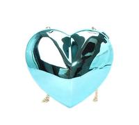 Shaped Evening Bag Chain Strap Shoulder Novelty Change Purse Satchel Handbag Acrylic Crossbody Women Heart Shaped Shoulder, Blue, Mass Beauty