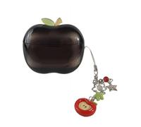 Shaped for Air-Pods Pro Case - clearing TPU Cover with Rotating Branch Design for Air-Pods Pro 1st and 2nd Generation (Black for Airpods Pro2)