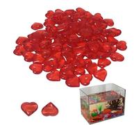 Shaped Gems for Crafts, Shaped Stones, 55X Love Gemstones - Acrylic Crystals Gems for Valentine's Day, Wedding Art Work, Wedding Art