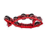 Shaped Handbell Double Row Tambourines Half Tambourine Handheld Percussion Drum Tamborines Musical Instrument Suitable for Infants and