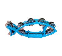 Shaped Handbell Double Row Tambourines Half Tambourine Handheld Percussion Drum Tamborines Musical Instrument Suitable for Infants and
