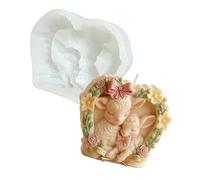 Shaped Lamb Mother and Baby Silicone for Soap Making Craft Mother Lamb Heart Design Scented Mold