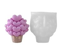 Shaped Mold for Do It Yourself Enthusiasts to Create Unique Scented Easily Heart Shaped Elastomer Cast