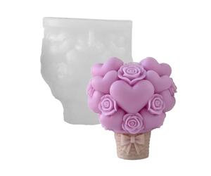 Shaped Mold for Do It Yourself Enthusiasts to Create Unique Scented Easily Heart Shaped Elastomer Cast