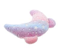 shaped Neck Pillow for Cats and Dogs, Medium Size Calming Kitten Cushion with Glow-in-the-dark Star Pattern, Soft Half-moon Indoor Cat and Puppy Sleeping Pillow
