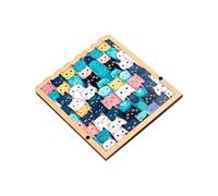 Shaped Puzzle, 62-piece Colored Shaped Wooden Jigsaw Puzzle For Adults, Puzzles, for Outline Adorable Framed by Cats