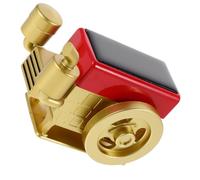 Shaped Solar Powered Tractor Air Freshener Diffuser Car | Metal Build, Golden Retro Decor Piece, Universal Fit for Car Cabin and Commercial Tractor Use