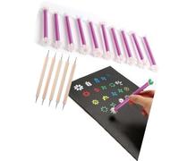 Shaped Stamps with Assorted Designs for Small Artists, ZH | Safe Silicone Flower Stamps with Various Patterns, Encourages Creativity Development, Easy to Clean for Kids