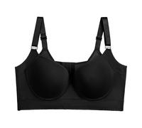 Shapedly Bra Shapedly Back Smoothing Bra Hide Back Full Back Coverage Deep Cup Bra Beer Bra (BK8, 42H)