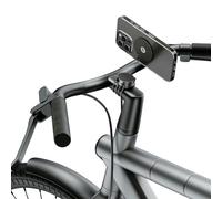 Shapeheart - Magnetic bike phone holder with extra-thin steel plate | Anti reflection | Phone mount for bike handlebars or forks | Universal bike accessory