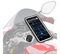 Shapeheart Moto Phone Holder Clip-On Handlebars & Detachable Magnet Pouch | Fits Any Phone & Case | Diameter 11-24 mm Steering Stem | Quick Attach and Release | Absorbs Vibrations | Weatherproof