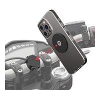 Shapeheart Motorbike Phone Holder & Magnetic Adhesive Metal Plate Universal | Fits Any Phone with Smooth Cases | Handlebar Diameter 20-50 mm | Quick Attach and Release | Ultra-thin 1.5 mm Steel Plate