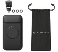 Shapeheart Motorcycle Mirror Screw Smartphone Mount, black, size M for Men