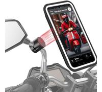Shapeheart - Magnetic motorbike mirror phone holder Pro Moped phone holder smartphone holder Anti vibrations waterproof mount 360° orientation