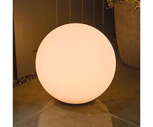 Shapelights® Indoor Outdoor USB Chargeable Solar Powered Colour Changing Mood Light - Sphere 35cm
