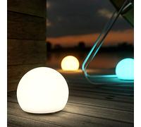 Shapelights® Indoor Outdoor USB Chargeable Solar Powered Colour Changing Mood Lights - Mini Sphere 20cm