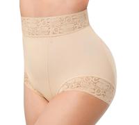 SHAPELLX Butt Lifting Shapewear Tummy Control Short Body Shaper Compression Panties for Women, A2-beige, 6XL Plus