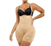 SHAPELLX Shapewear for Women Tummy Control Faja Body Shaper Butt Lifting Plus Size Shapewear Colombianas Moldeadoras, 04-sandy Brown, X-Large