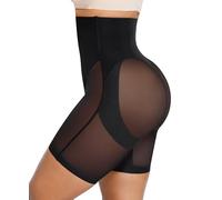 SHAPELLX Shapewear for Women Tummy Control High Waist Shaping Butt Lifting Shorts Seamless Slimmer Womens Body Shaper Panties, Black, S