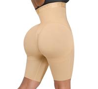 SHAPELLX Shapewear For Women Tummy Control High Waisted Body Shaper Shorts Butt Lifting Shapewear Higher Power Panties, A6-fleshy Brown, Medium