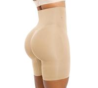 SHAPELLX Shapewear Tummy Control Shorts for Women Seamless High Waisted Body Shaper Thigh Slimming Underwear, 02-beige, M-L